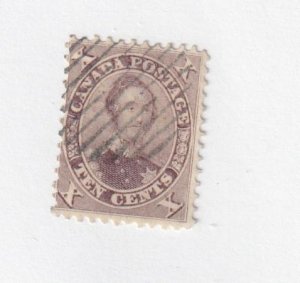 CANADA # 17b FVF-SHADES LIGHT USED 10cts PRINCE ALBERT