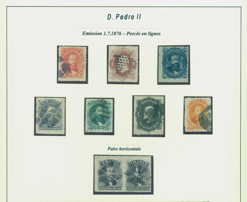 BRAZIL 1866/88  EMPIRE - Dom Pedro small specialized collection