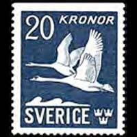 SWEDEN 1930 - Scott# C8 Flying Swans Set of 1 LH