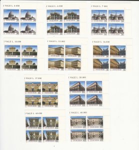 Vatican City, Postage Stamp, #917-926 Blocks Mint NH, 1993, JFZ