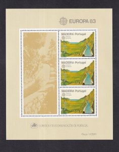 Portugal Madeira   #88a   MNH 1983  Europa  levadas  sheet