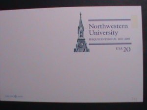 ​UNITED STATES-2000 -NORTHWESTERN UNIVERSITY MNH-POST CARD-VERY FINE
