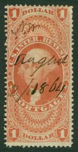 EDW1949SELL : USA 1862 Scott #R73c Used, VF. A Fresh & Choice stamp Catalog $200