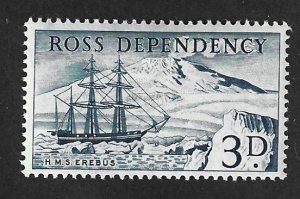 NEW ZEALAND - Ross Dependency #L1 Mint 3p Ship & Mt. Erebus Stamp 2019 CV $3.00