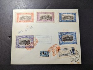 1925 Registered Uruguay Airmail Cover Florida