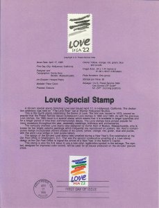 US SP692 Love Souvenir Page #2143