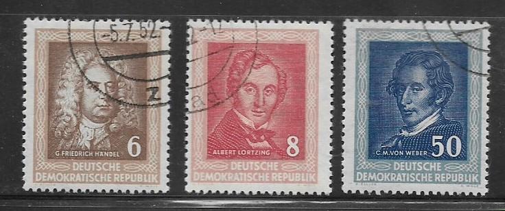 DDR Used 100 / 102 Portraits Type 1952