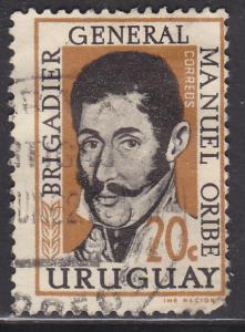 Uruguay 672 Gen. Manuel Oribe 1961