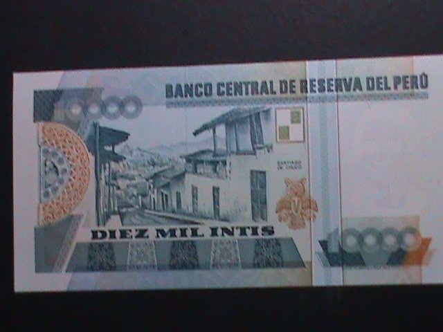 ​PERU 1988-CENTRAL RESERVE BANK OF PERU-$10000 INTIS UNCIRCULATED CURRENCY -VF