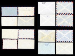 Lot of 80 Lions Club covers from Europe to Lions International, Oakbrook, IL