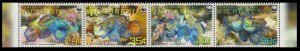 Micronesia WWF Mandarinfish Strip of 4v 2009 MNH SC#848a-d MI#2052-2055