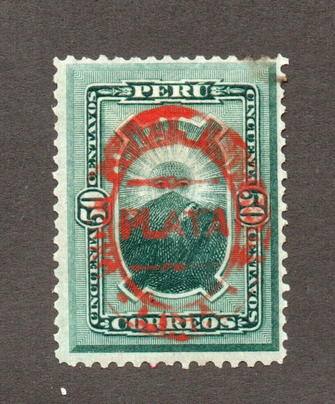 Peru - Sc# 41 MH (rem) / back stamped JL        /        Lot 0124418