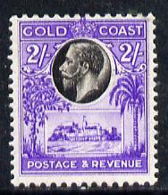 Gold Coast 1928 KG5 Christiansborg Castle 2s black & ...