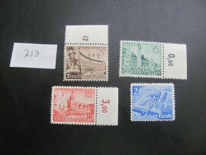 GERMANY 1940 USED SC 494-497 SET VF/XF   (213)