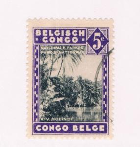 Belgian Congo  #166 Used Molindi River (B0230)