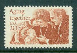 2011 20c Aging Together Fine MNH