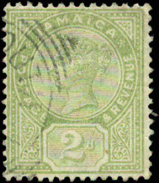 Jamaica Scott #25a Used  Green