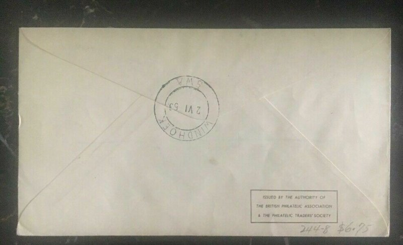 1953 South West Africa first day cover FDC Coronation HM Queen Elizabeth II