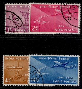 INDIA QEII SG348-351, 1954 centenary set, FINE USED.