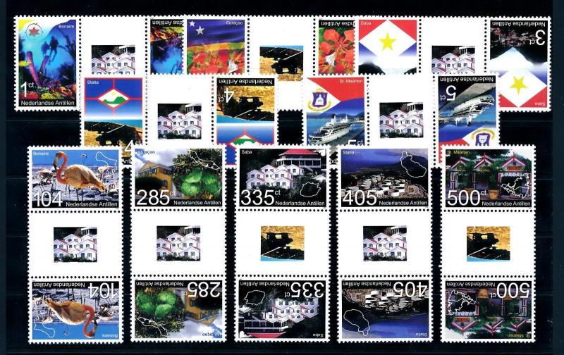 [95172] Netherlands Antilles 2007 Islands Bonaire Curaçao Gutter Pairs MNH