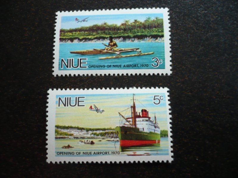 Stamps - Niue - Scott# 136-137 - Mint Never Hinged Part Set of 2 Stamps