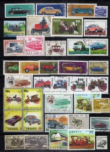 Motor Vehicles Stamp Collection Mint/Used Transportation Cars ZAYIX 0424S0301