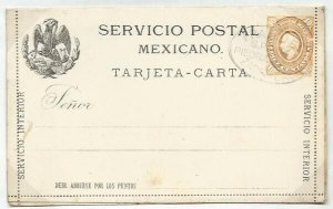 MEXICO Early 10c lettercard - cancelled to order...........................58709 