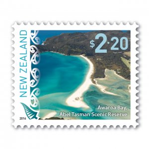 New Zealand 2016 $2.20 Awaroa Bay, Abel Tasman Scenic Reserve Mint MNH