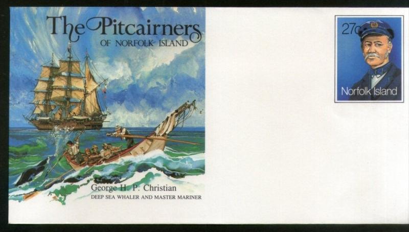 Norfolk Island George H.P.Christian Deep Sea Whaler & Master Mariner Ship Pos...