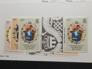 Norfolk Island Scott #280-2 MNH Gutter Pairs