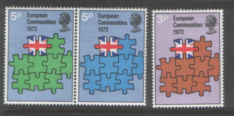 Great Britain 1973 E.E.C Set of (3) Scott #685/87