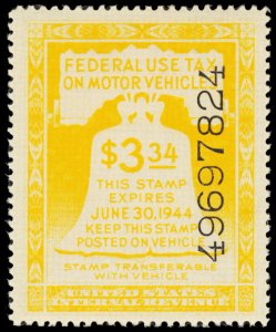 U.S. REV. MOTOR VEHICLE RV22  Mint (ID # 99973)