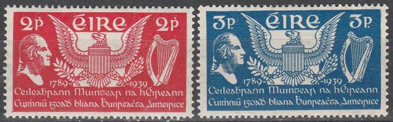 Ireland #103-4  F-VF Unused  CV $14.50  (A12374)