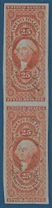 US 1862-71 Sc. #R50a vertical pair VF