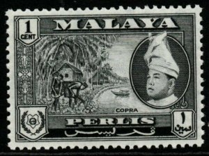 MALAYA PERLIS SG29 1957 1c BLACK MNH