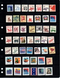 US  47 diff MNH coil stamps