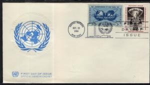 UN New York 133 Combo Geneva U/A FDC