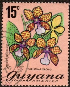 Guyana 139 - Used - 15c Christmas Orchid (1972) +