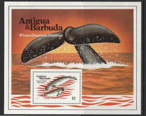 1983 Antigua - Sc 707 - MH VF - 1 SS - Unicorn whale