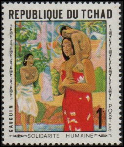 Chad 210 - Mint-NH - 1fr Mother and Child (Gaugin) (1969) (cv $0.35)
