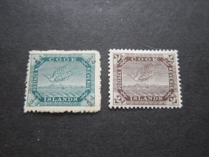 Cook Islands 1909 Sc 39,42 MH