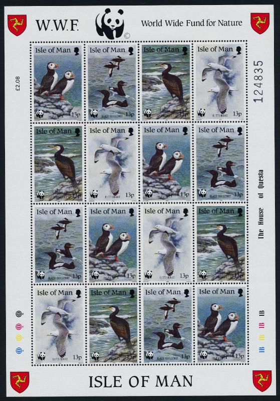 Isle of Man 402a Sheet MNH Birds