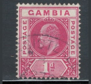 Gambia 1904 King Edward VII 1p Scott # 42 Used