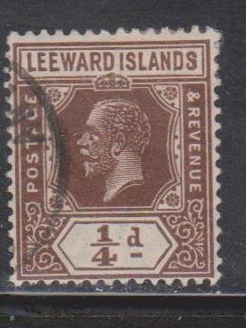 LEEWARD ISLANDS Scott # 61 Used - KGV Definitive