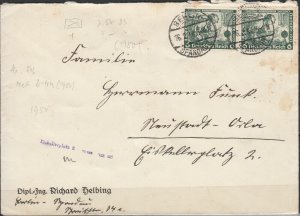 Germany - 16.2.1934 6pf Wagner as MeF on cover from Berlin (2174)