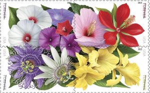 2013 46c La Florida, Flowers, Block of 4 Scott 4750-53 Mint F/VF NH