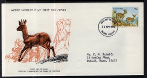 Lesotho 231 Animal Typed FDC