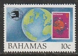 1989 Bahamas - Sc 683 - MNH VF - 1 single - World Stamp Expo