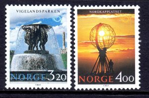 Norway 1991 Tourism Complete Mint MNH Set SC 995-996