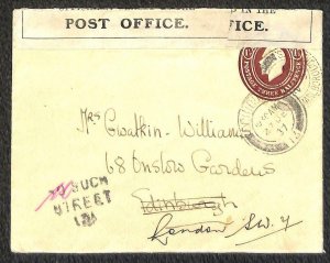 GREAT BRITAIN H&G #22a SCOTLAND TYPE 1 BRITISH SEAL KING EDWARD VIII COVER 1937